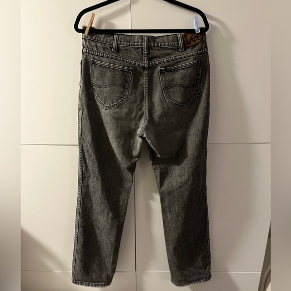 Vintage Lee washed straight black jeans - Picture 3 of 8